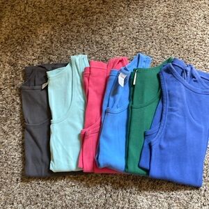 J. Crew tank tops, size L, grouping of 5-6 tanks.  Really good condition.